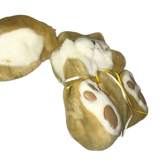 Cuddle Wit Brown EASTER BUNNY White Rabbit Stuffed Animal Plush - Picture 4 of 9